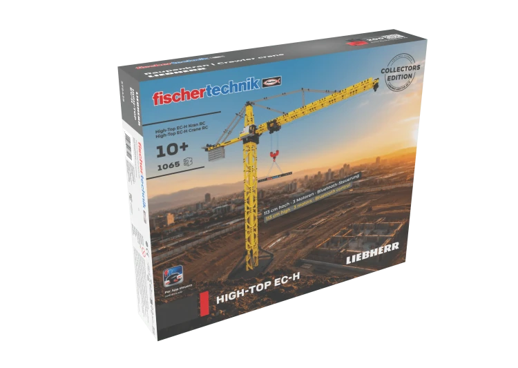 Klocki konstrukcyjne - dzwig kratownicowy Liebherr EC-H RC - realistyczny, sterowany model dla dzieco od lat 10