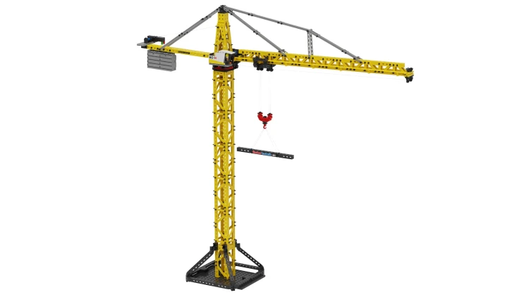 Klocki konstrukcyjne - dzwig kratownicowy Liebherr EC-H RC - realistyczny, sterowany model dla dzieco od lat 10
