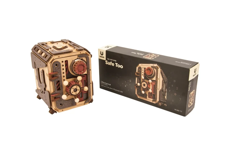 Drewniany Model Mechaniczny Puzzle 3D – Sejf 2.0 Ugears