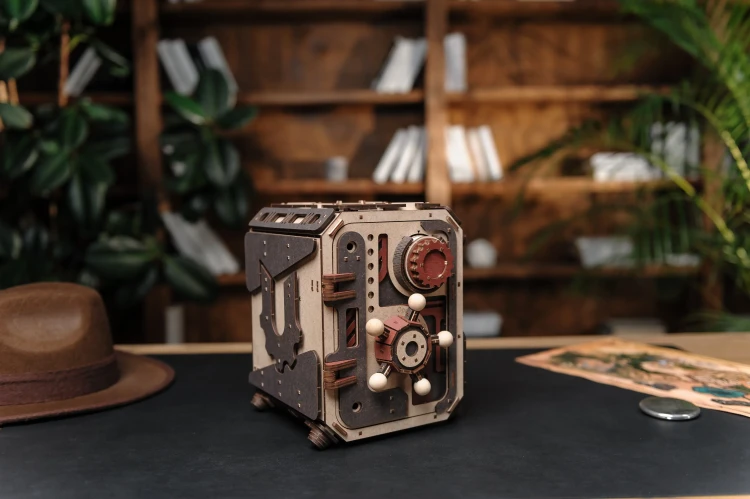 Drewniany Model Mechaniczny Puzzle 3D – Sejf 2.0 Ugears