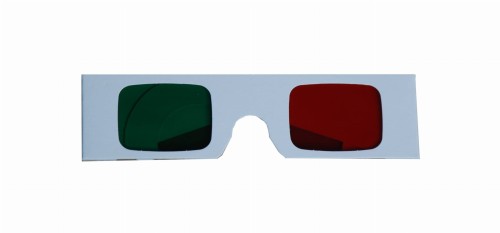 Okulary 3D czerwono-zielone