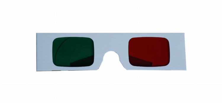 Okulary 3D czerwono-zielone