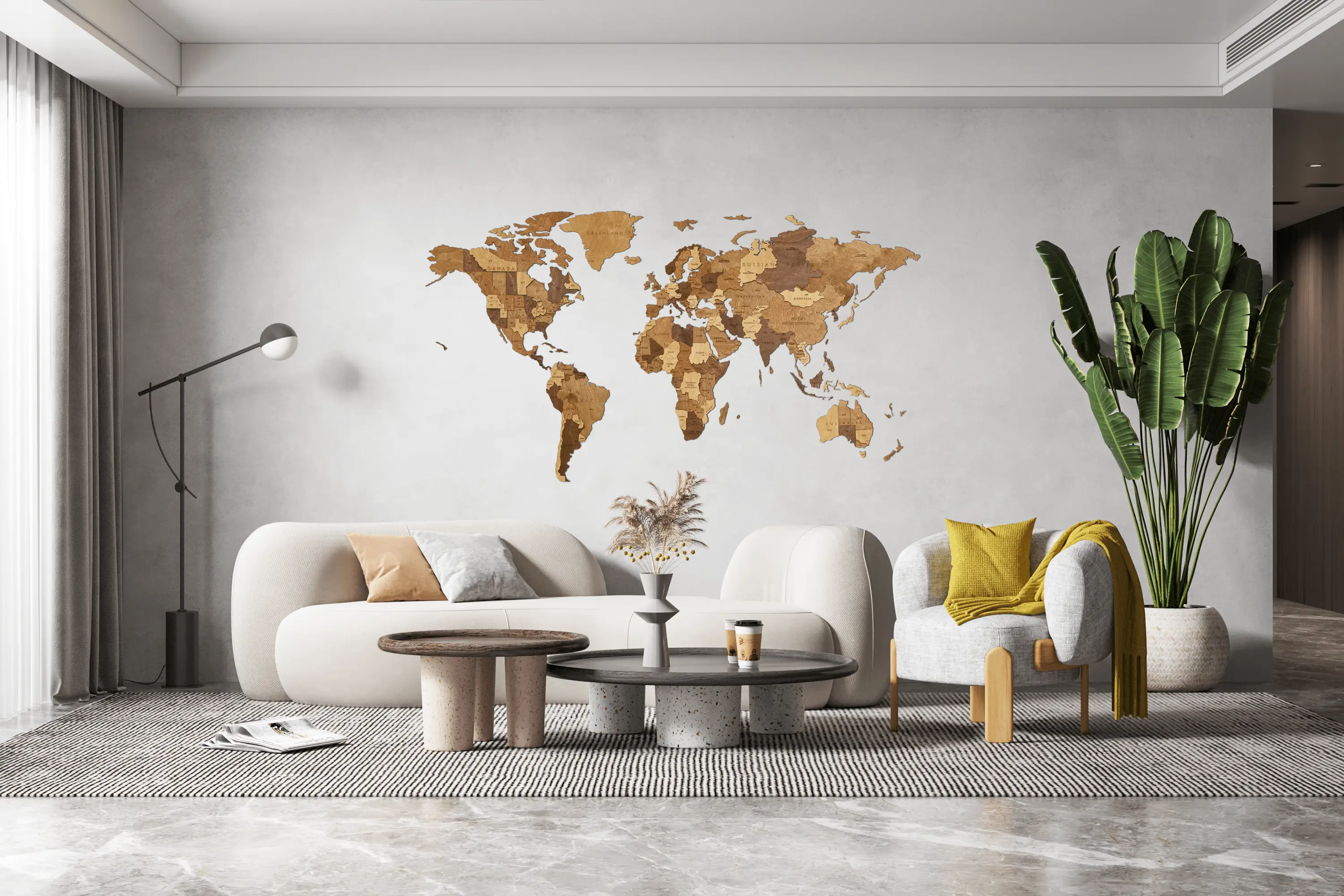 Mapa ścienna Ewa Wood